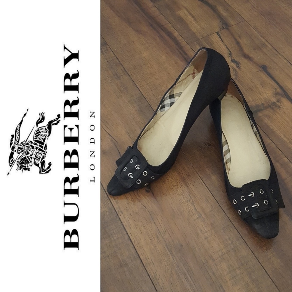 Burberry - Vintage Black Peau de Soie Heels